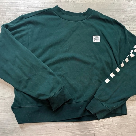 Vans Tops - Vans Forest Green Crewneck Sweatshirt